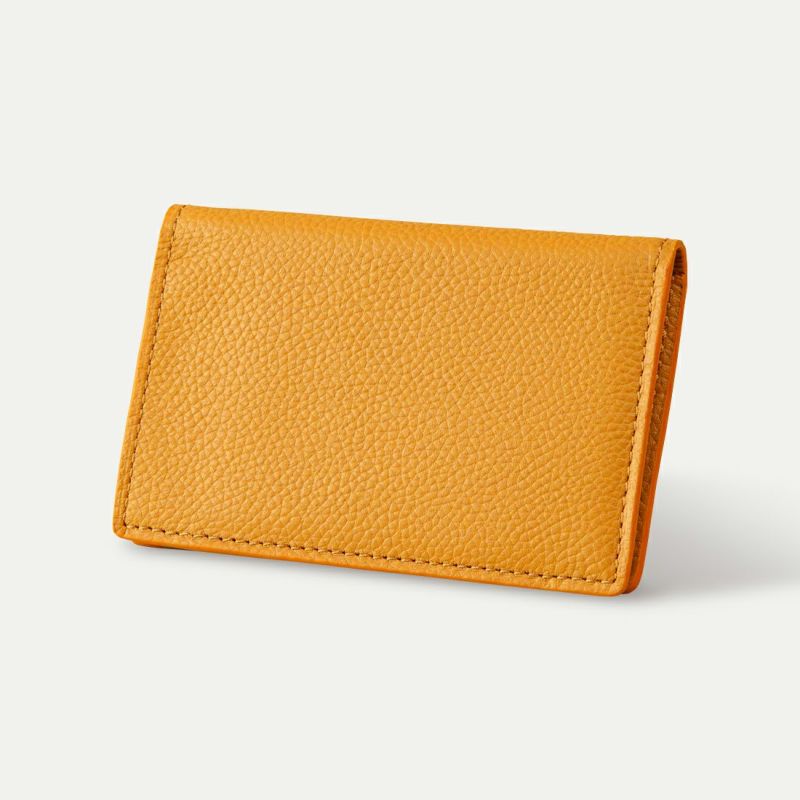 コンパクト名刺入れ_メープルイエロー