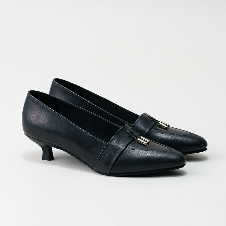 タッセルモチーフ ヒール 3.5cm (キトゥンヒール)