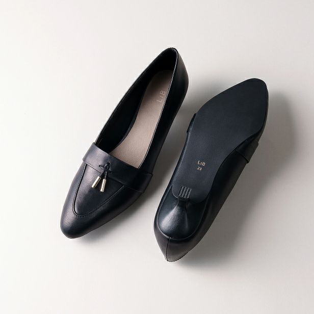 タッセルモチーフ ヒール 3.5cm (キトゥンヒール)