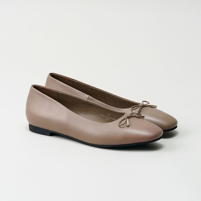 バレエシューズ フラット (スクエアトゥ)