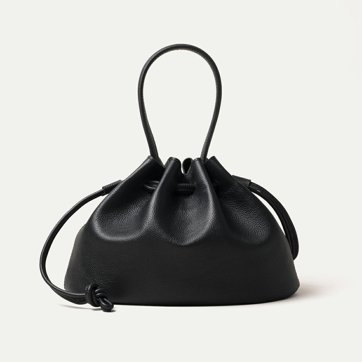 巾着バッグ M (プレーンハンドル付)