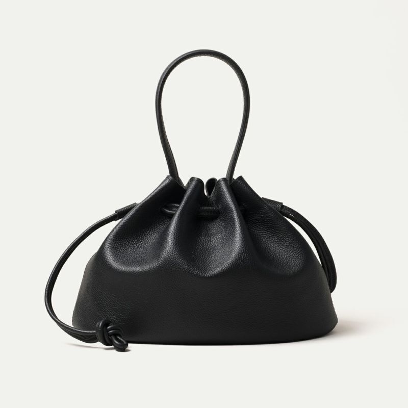 巾着バッグ M (プレーンハンドル付)