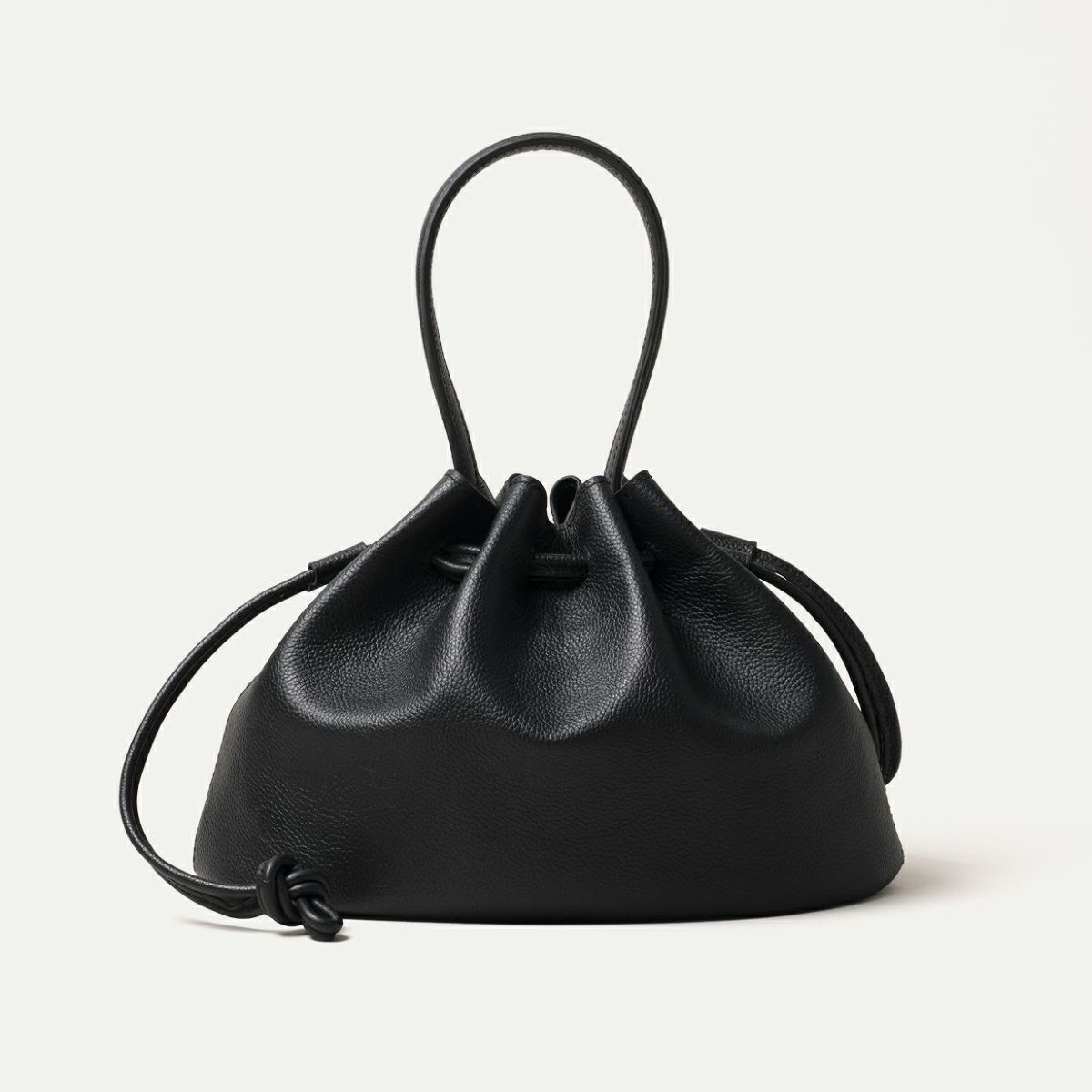 巾着バッグ M (プレーンハンドル付)