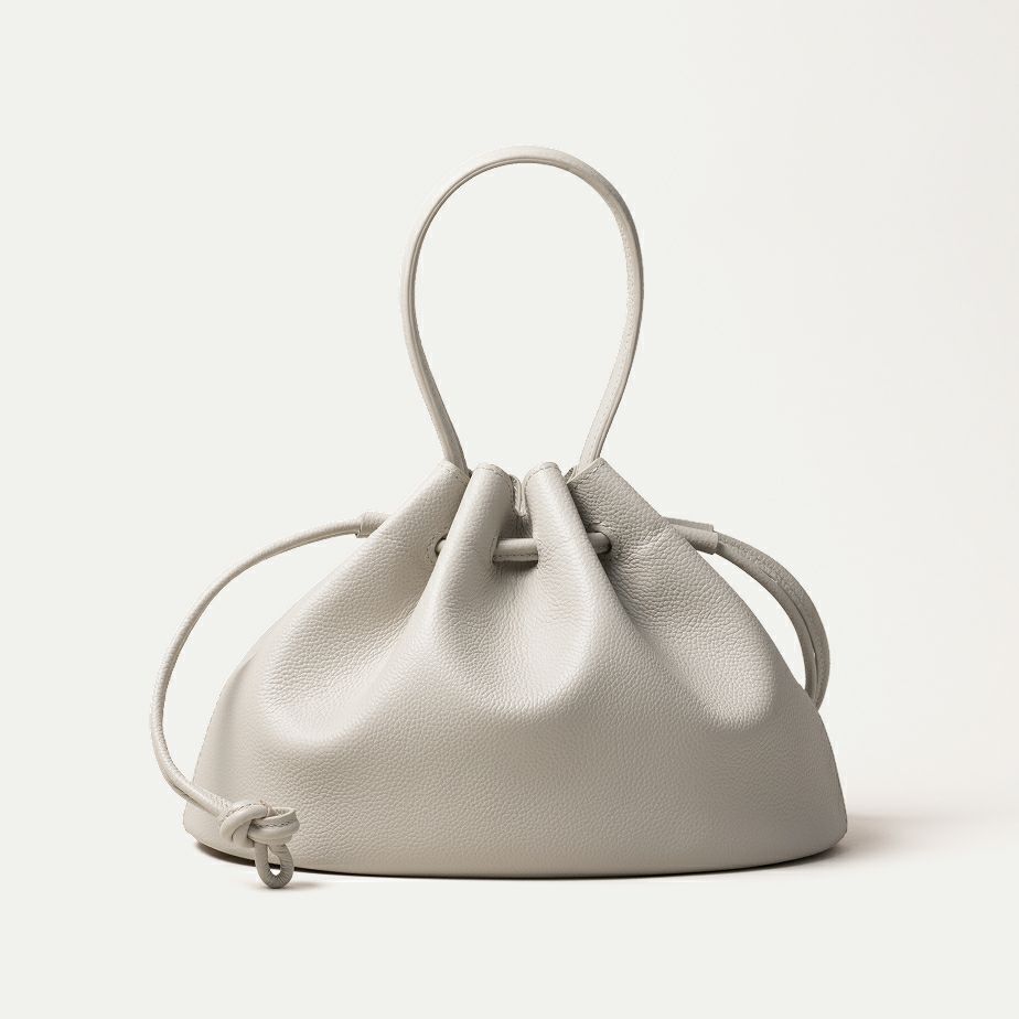 巾着バッグ M (プレーンハンドル付)