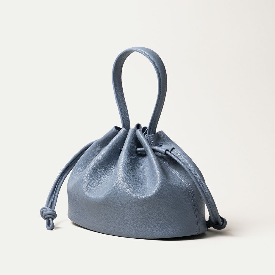 巾着バッグ M (プレーンハンドル付)